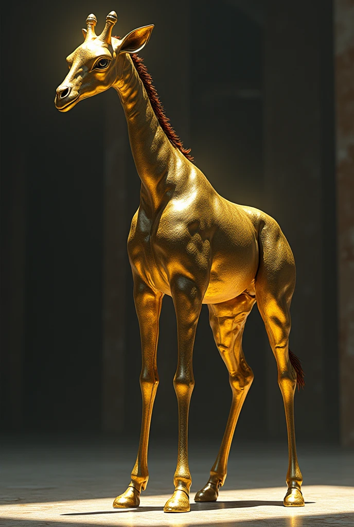 High definition Reality Ninja Giraffe type Predator Gold Metallic