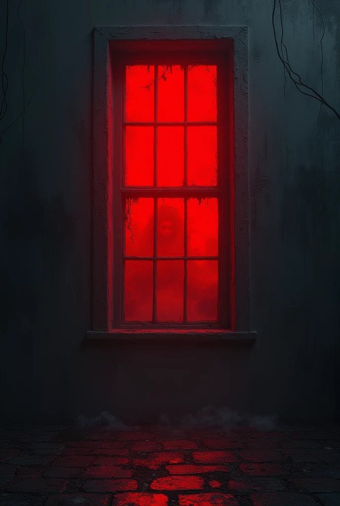 Gloomy red window