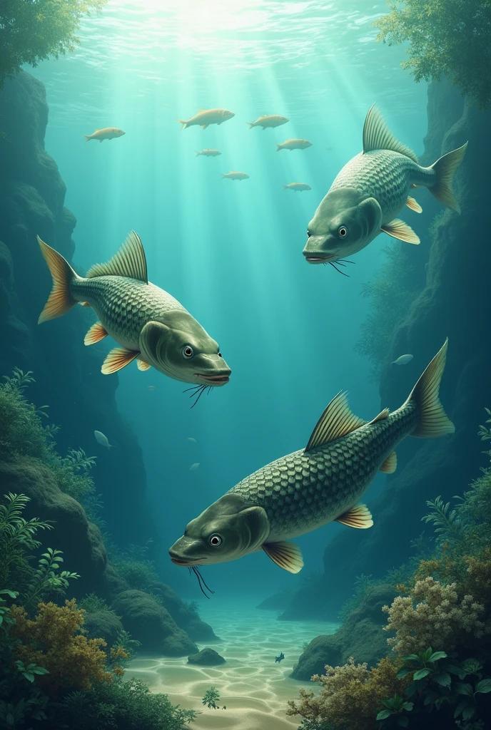 Fish pike carp 