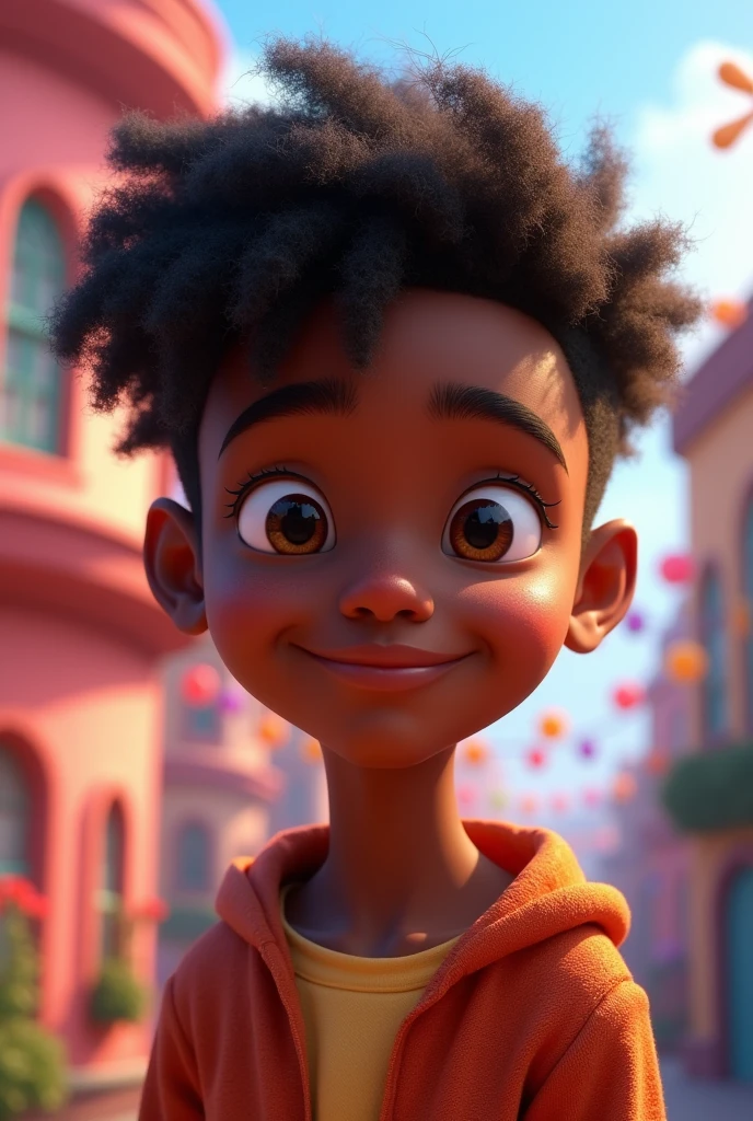 age boy, dark-skinned, crisp, Disney, pixar