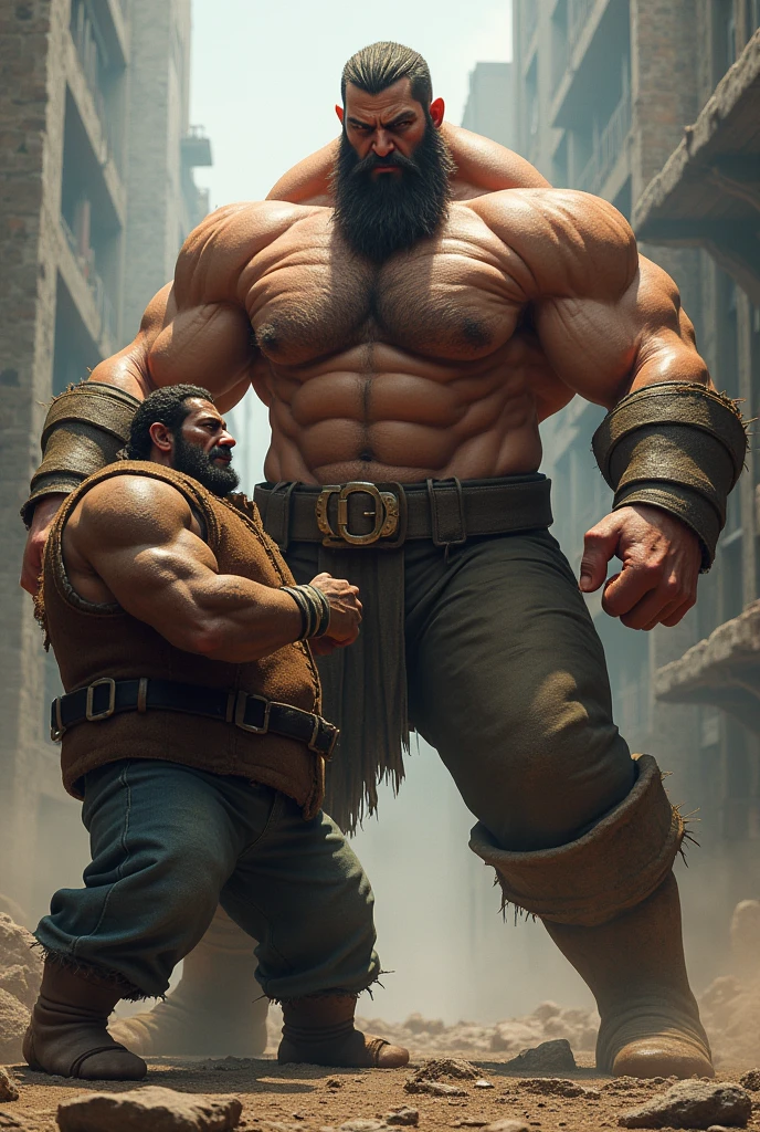 Victor ( gostoso) beating Evertola ( Fat and miner)