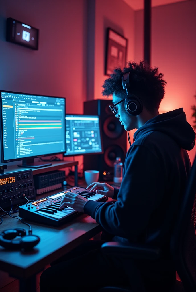 Image of digital music making