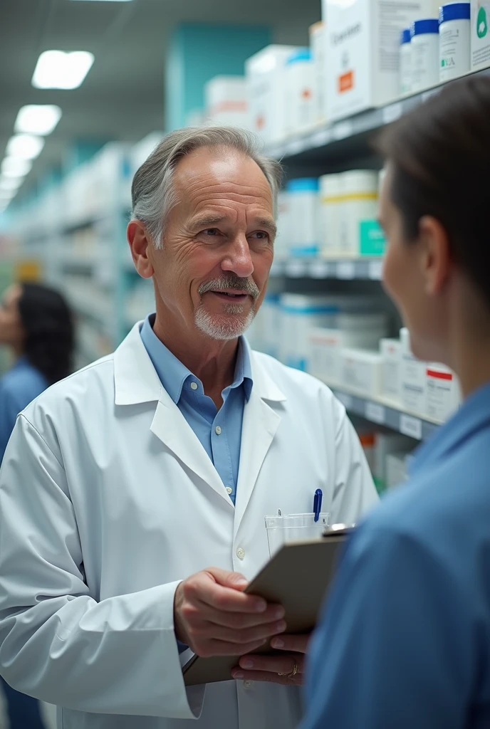 Create a image of a pharmacist