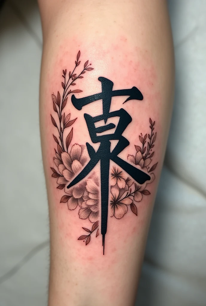 Tattoo of the word XIAO 

