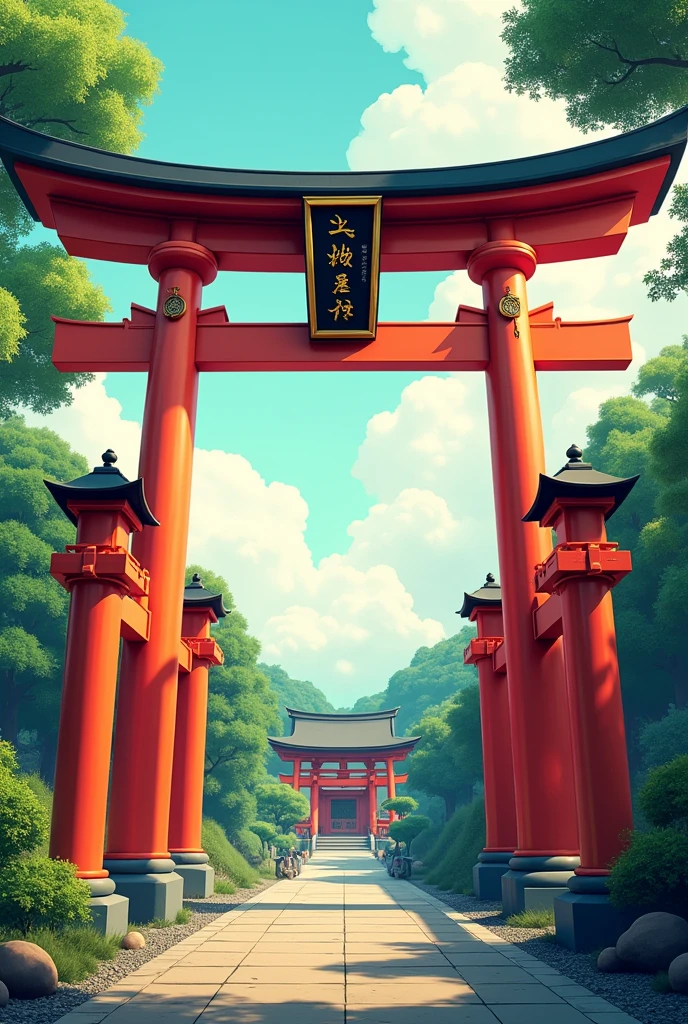 A torii gate that looks like it will bring in money
