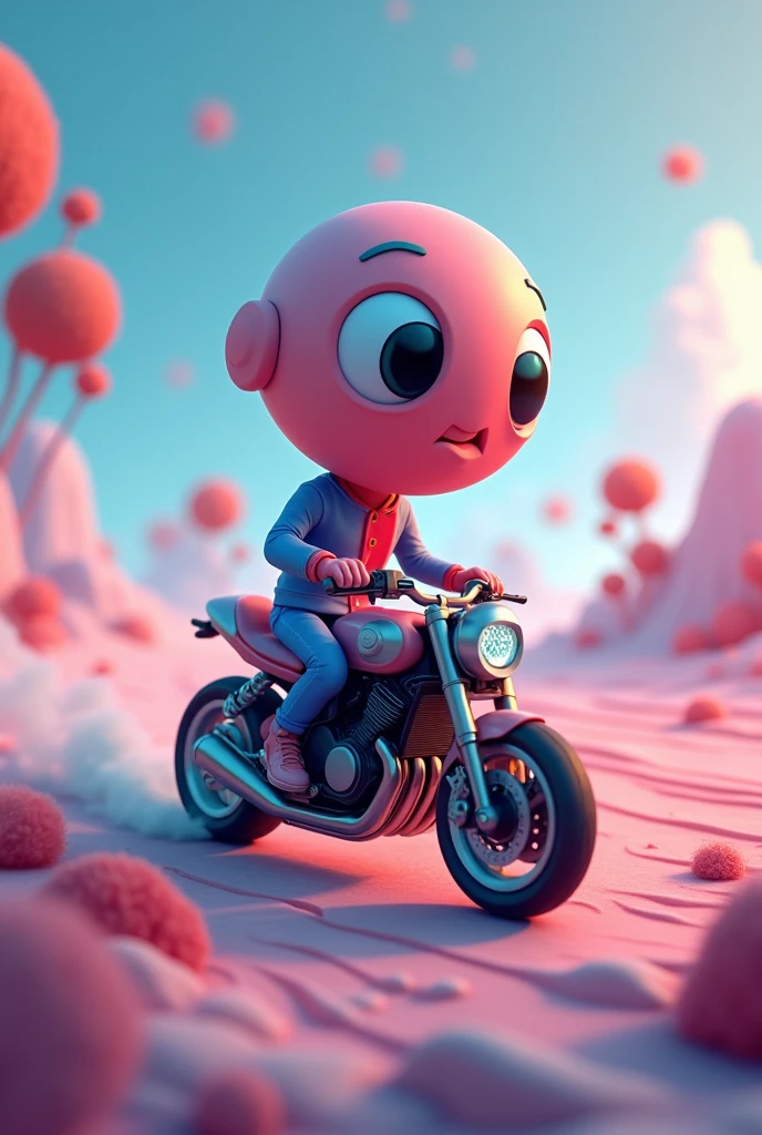 Question Mark Image(?) driving a motorbike