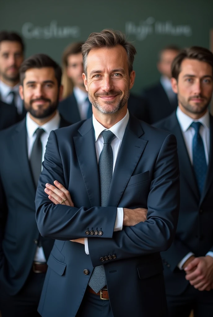 Images of experts or professionals with an air of confidence, as a consultant, teacher or technician, showing them in action or with an expression of confidence.
