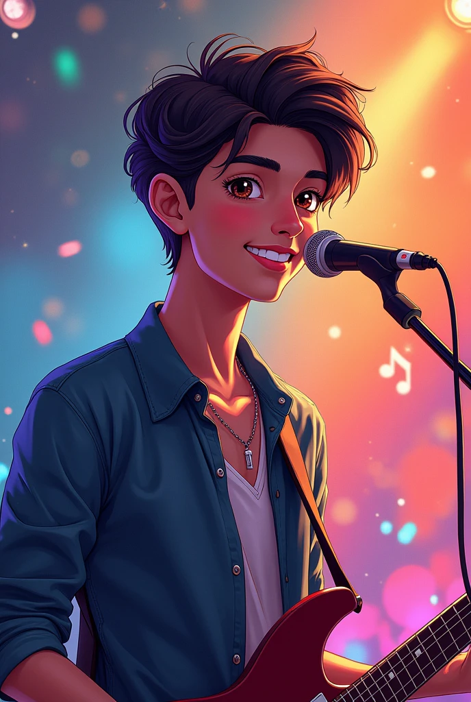 Make shubh singer picture in anime