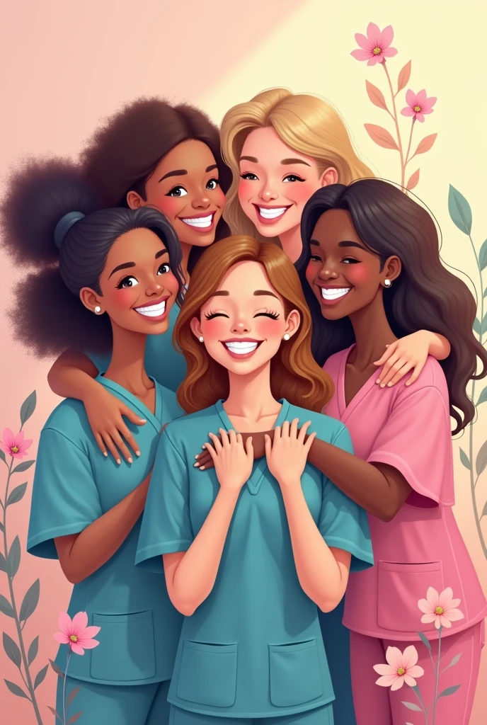 Image expressing Happy Nurses Day with a loving phrase