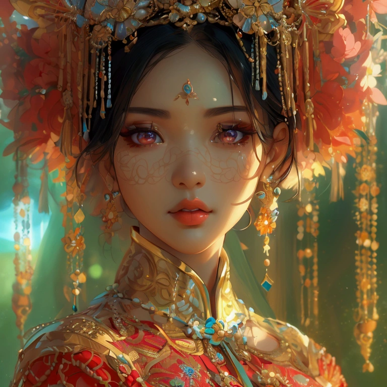 1 hot asian woman,traditional dress,super big butt,huge ass,half naked,beautiful detailed eyes,beautiful detailed lips,extremely detailed eyes and face,long eyelashes,detailed skin texture,intricate detailed clothing,photorealistic,8k,masterpiece,ultra-detailed,realistic,vivid colors,natural lighting,dramatic lighting,digital art,concept art,portrait