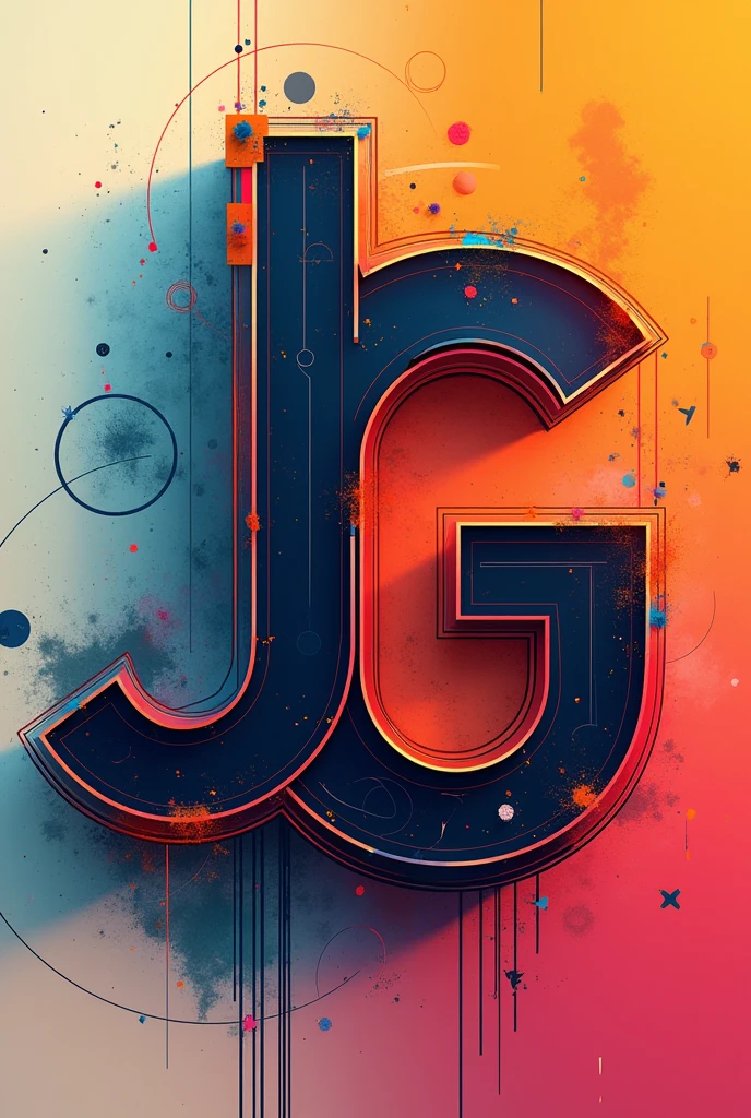 Create an image with the letter J and G