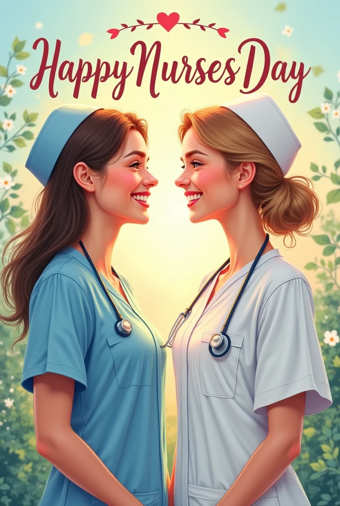 Image expressing Happy Nurses Day with a loving phrase, Say Happy Nurses Day