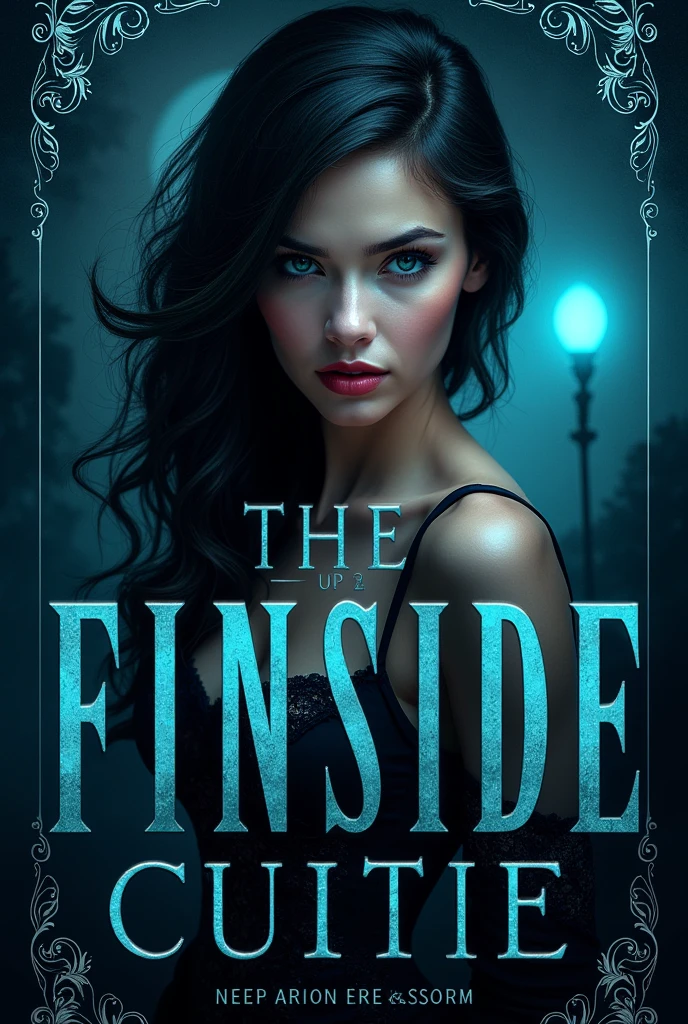 Create a book cover, The title: Author's Bet: Lady Mystery
Capa: Theme Card Bet Genre:Darkromance
Cores: blue and black