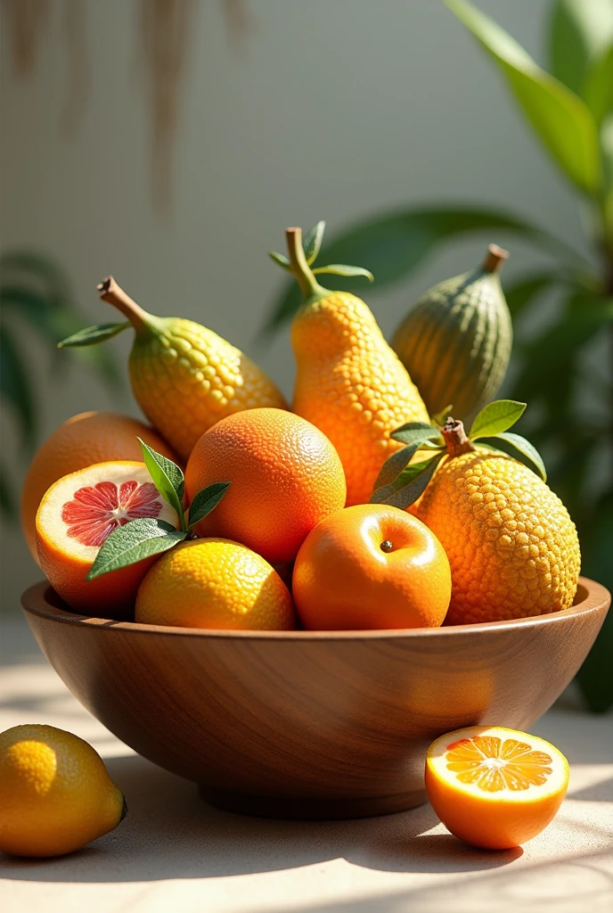 Acrode fruit in Bowl