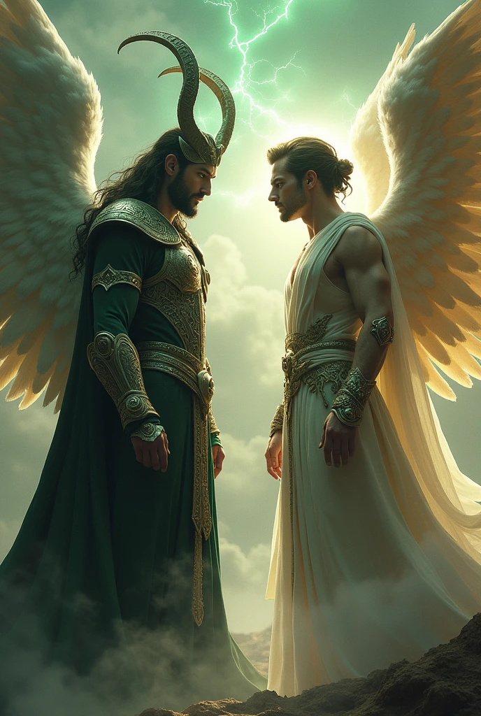 Loki and Lucifer god realistic