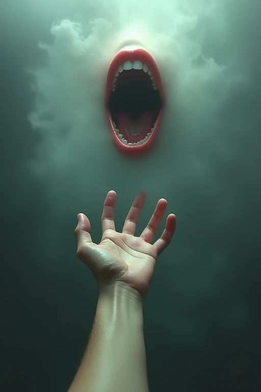 Mouth to finger