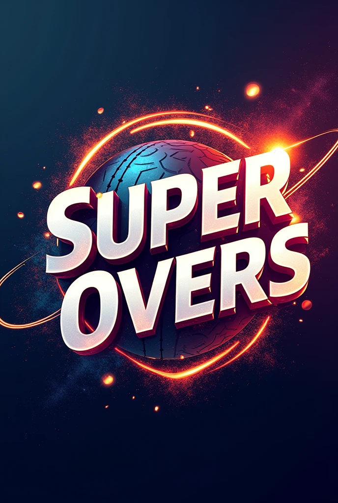 The background of the name of the Super Overs has a cricket logo