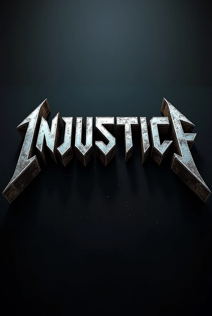 Written band logo "Injustice" same as Metallica&#39;s font