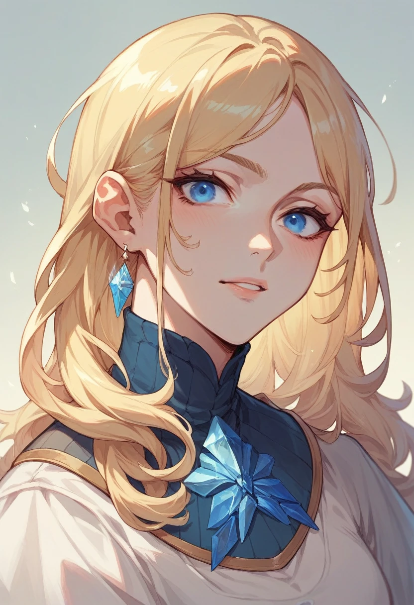 breastsout, blue colored eyes, hair blonde, breastsout grandes,