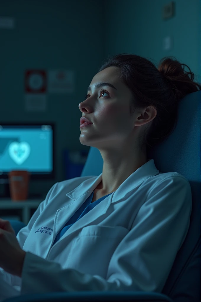 Anesthesiologist thinking about patients even when he seems resting