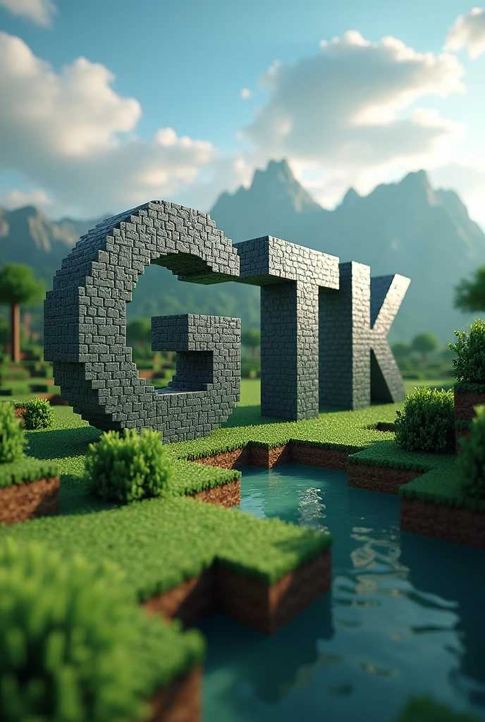 Minecraft logo with GTK text, It must be very beautiful 