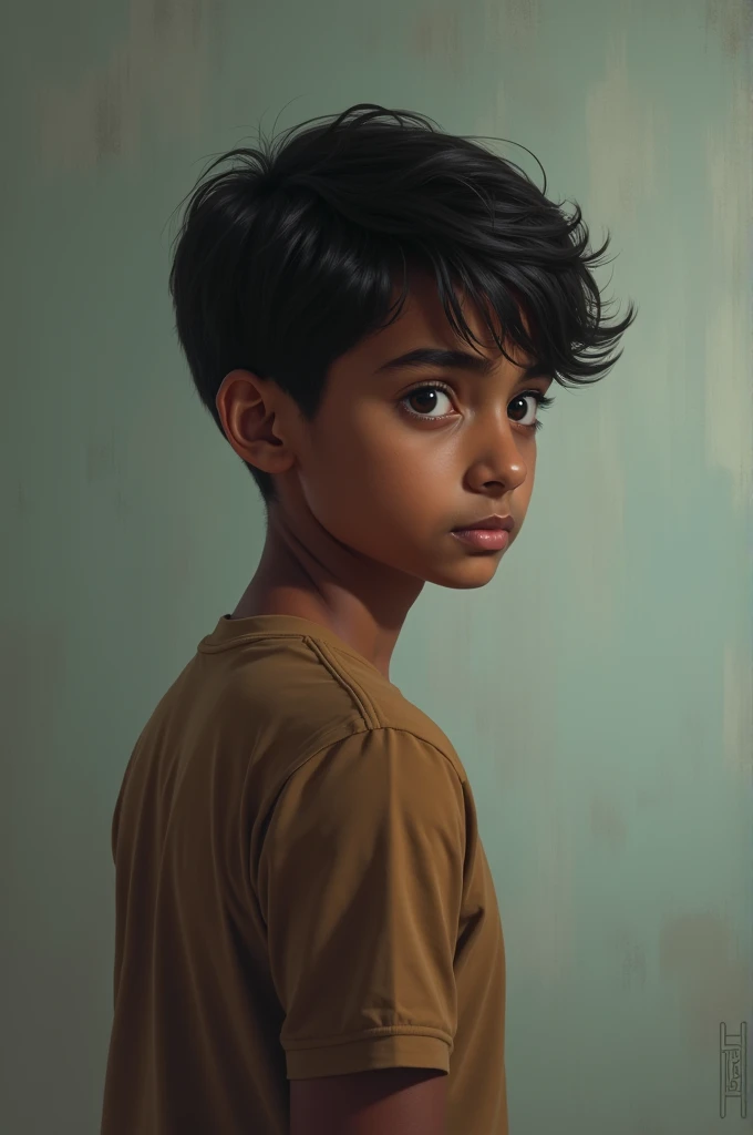 A 19 years Indian boy with height 5.6 facing opposite to screen