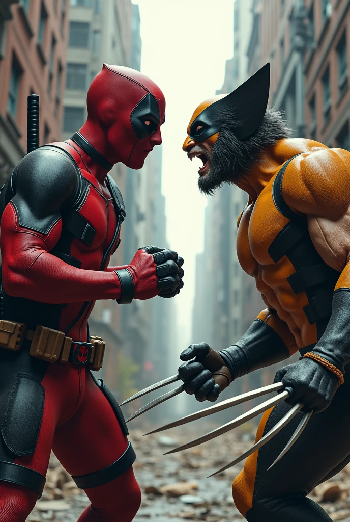 Deadpool negro vs Wolverine