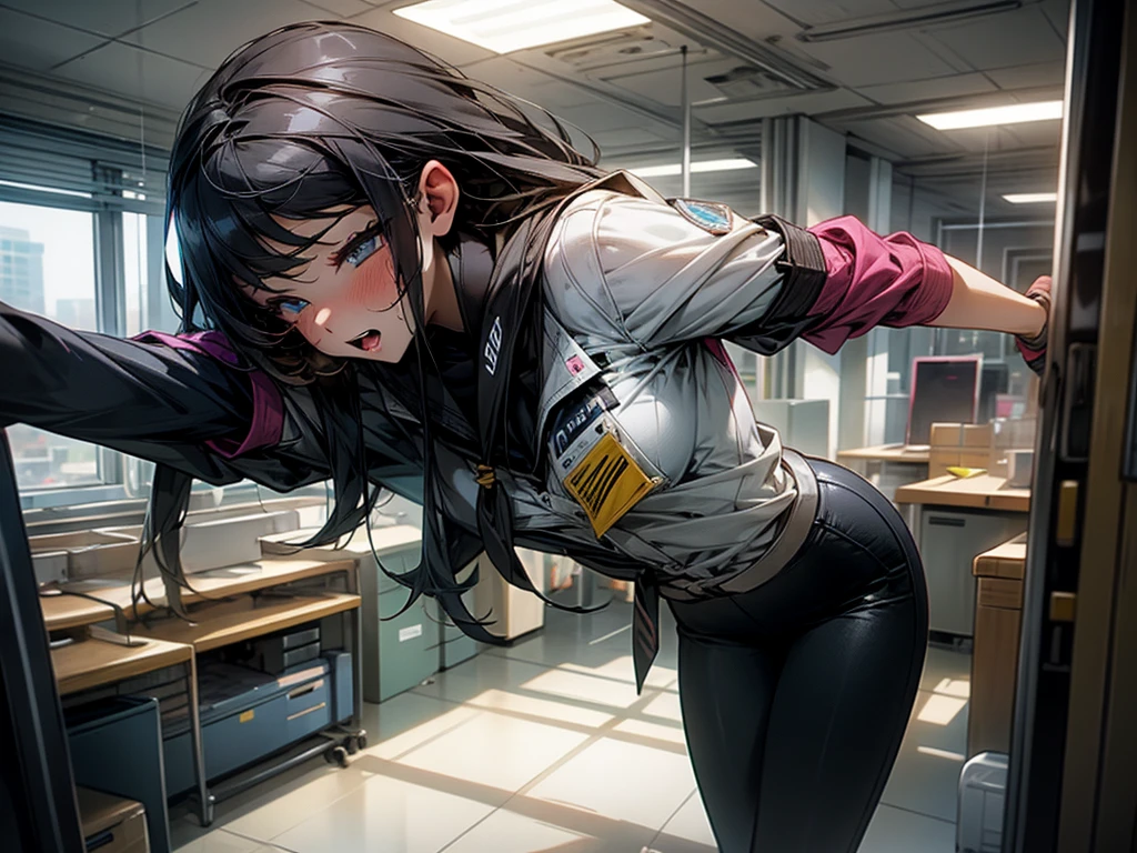 girl penetrated in office