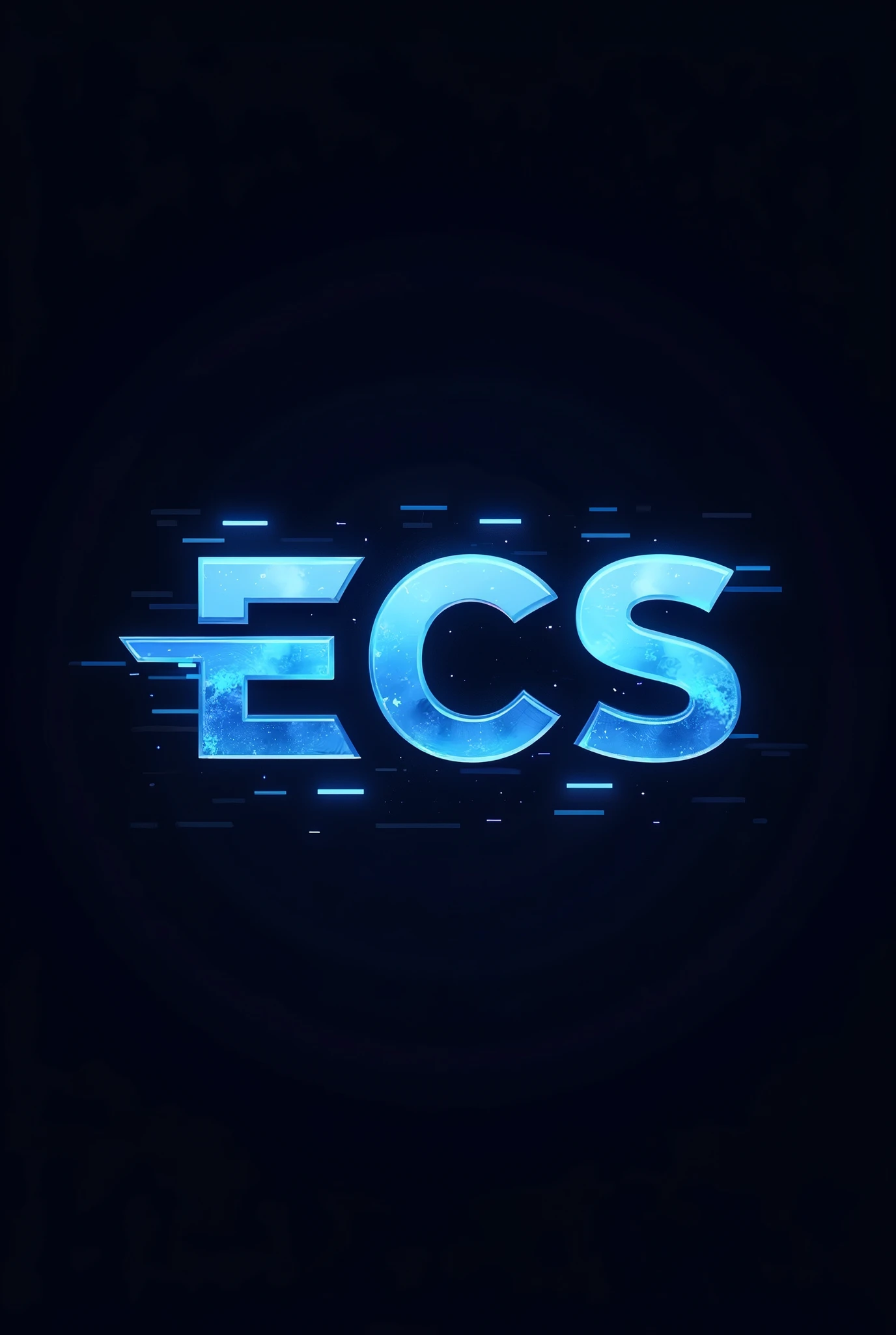 I want a logo with the initials ECS with the context: crypto market