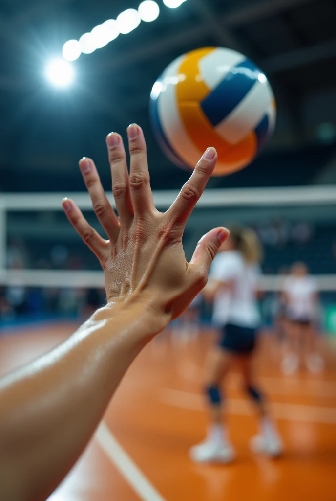 Image finger shot volleyball 