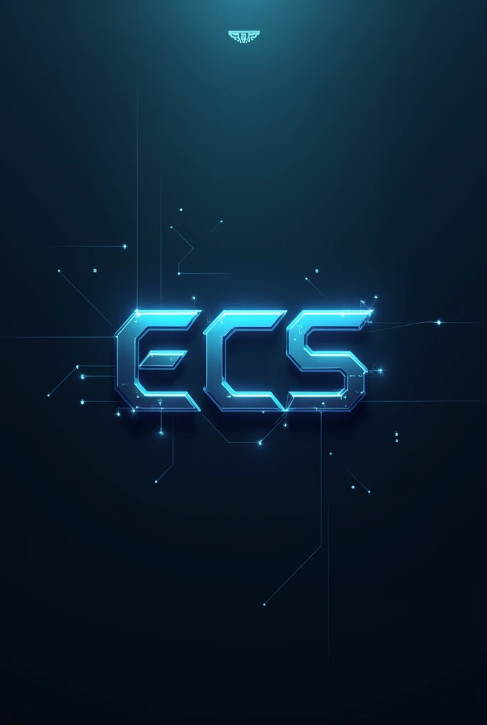 I want a logo with the initials ECS with the context: hitech