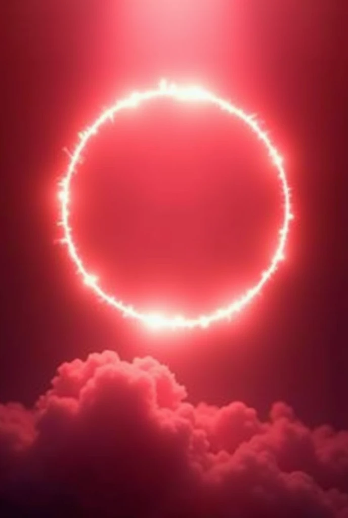 Generate a rose red background，A picture with a faint halo in the middle
