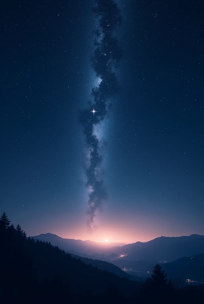 Stars shining in the night sky