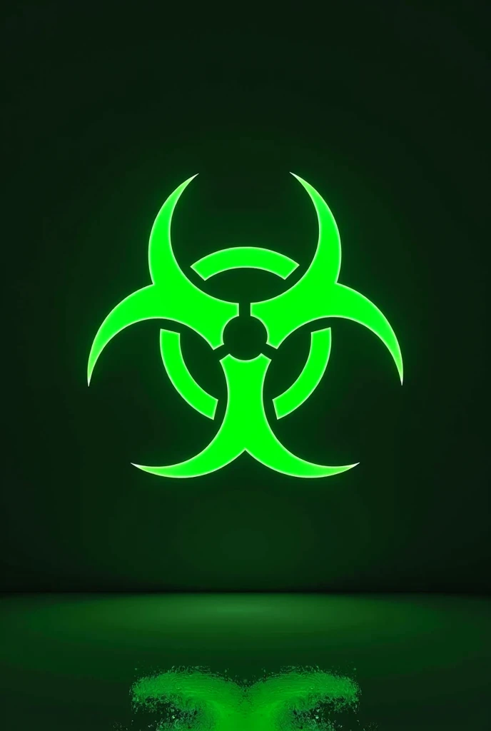 Biohazard sign, Biohazard is green