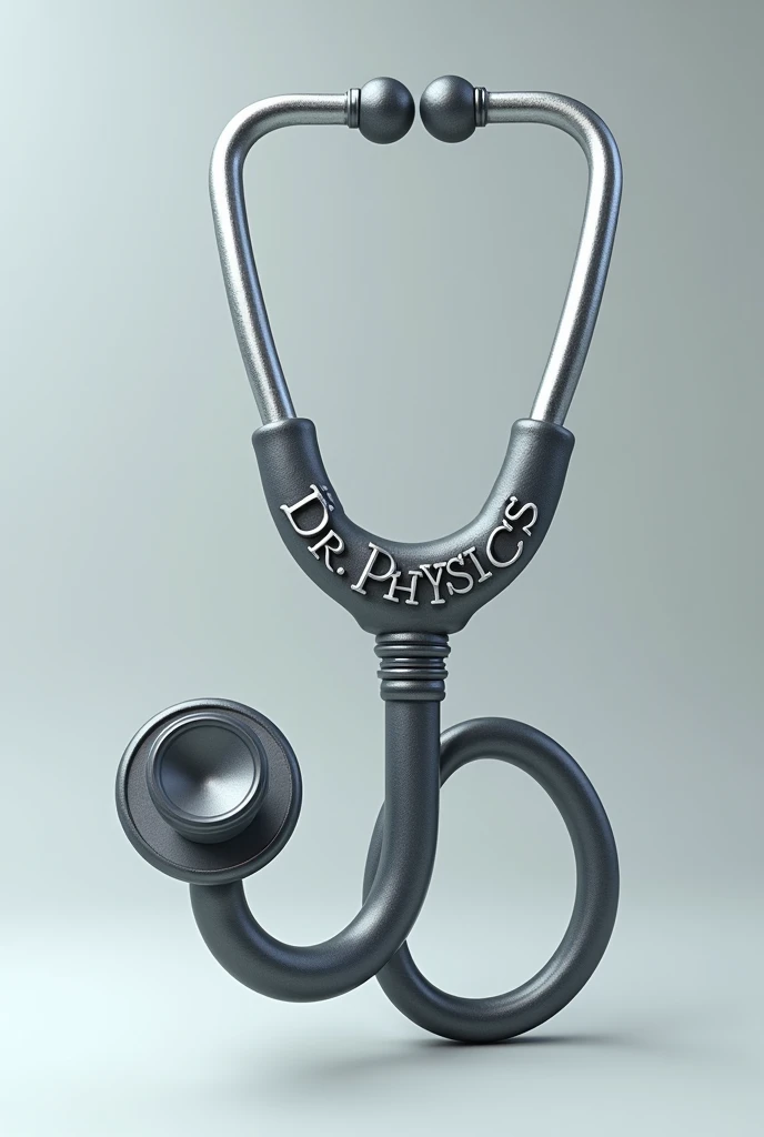 Write the letter Dr. Physics in the form of a stethoscope 