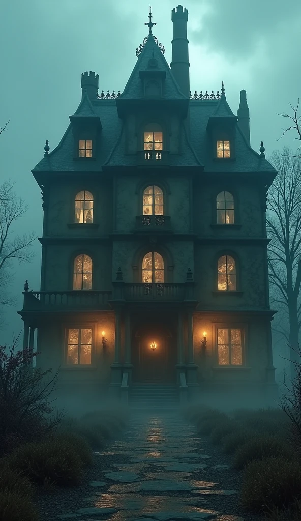 Haunted house scary full creepy terror background hd