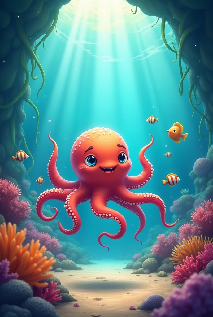 Make me a happy character who lives at the bottom of the sea