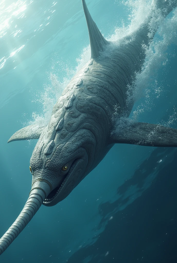Believe me, a mutation between a narwhal , swordfish and orca