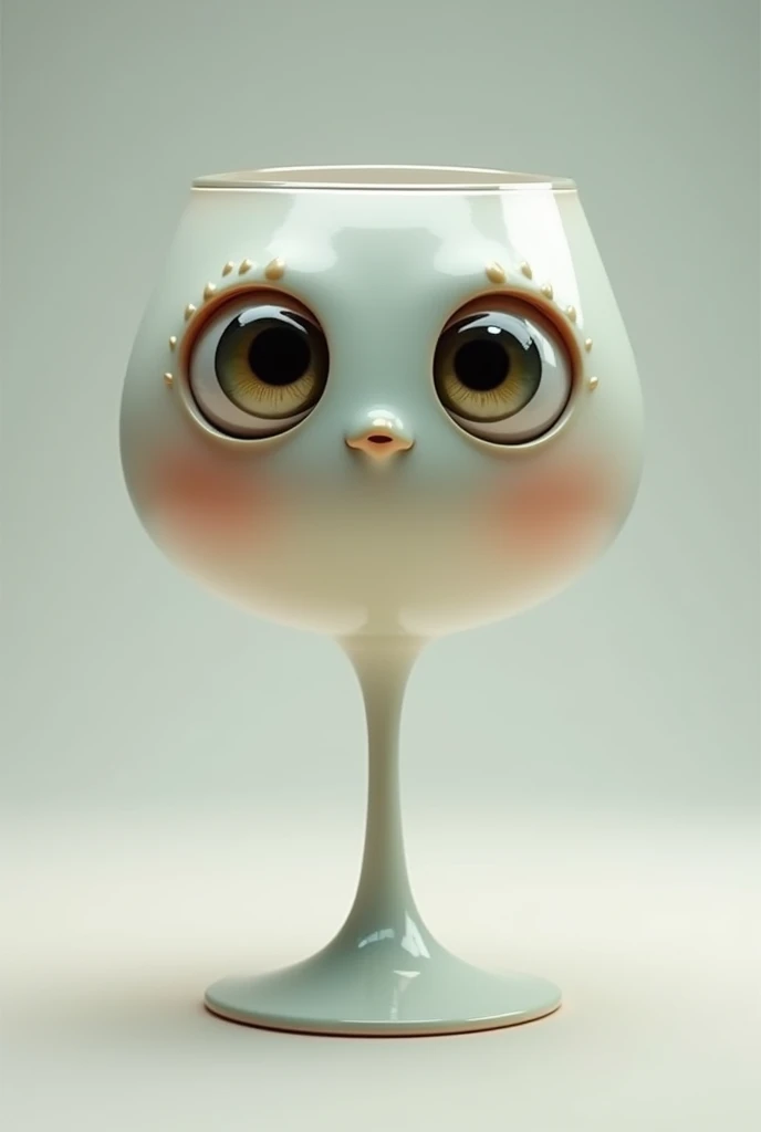 A glass with eyes
