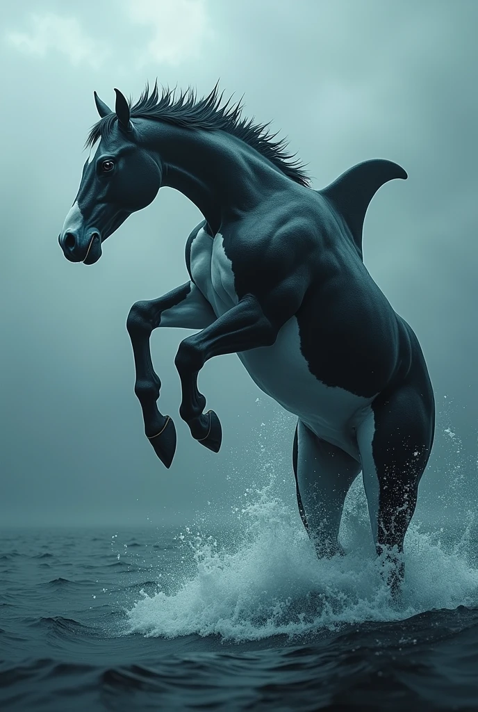 Believe me, a mutation between a dolphin , horse and orca
