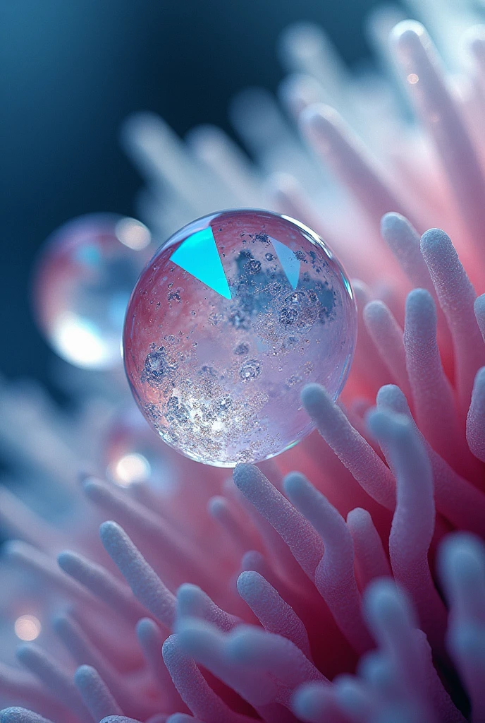 **Sample Image**: Birefringent crystals in a biological sample.