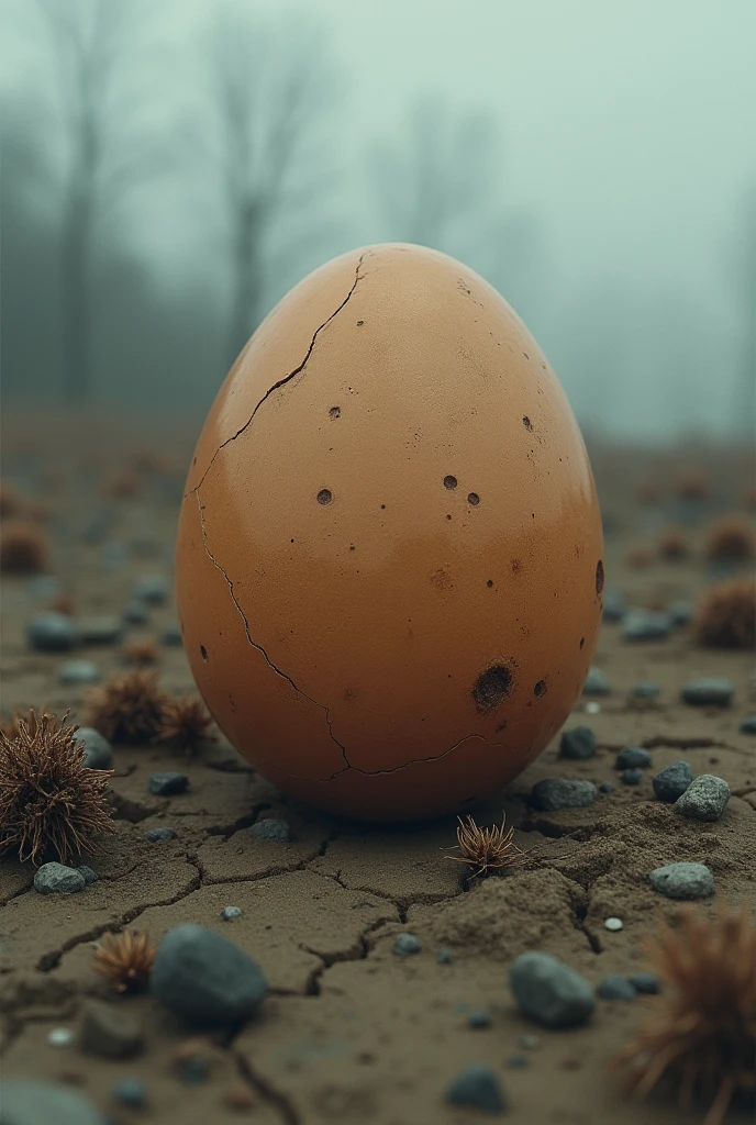 Abandoned Brown Mystery Egg