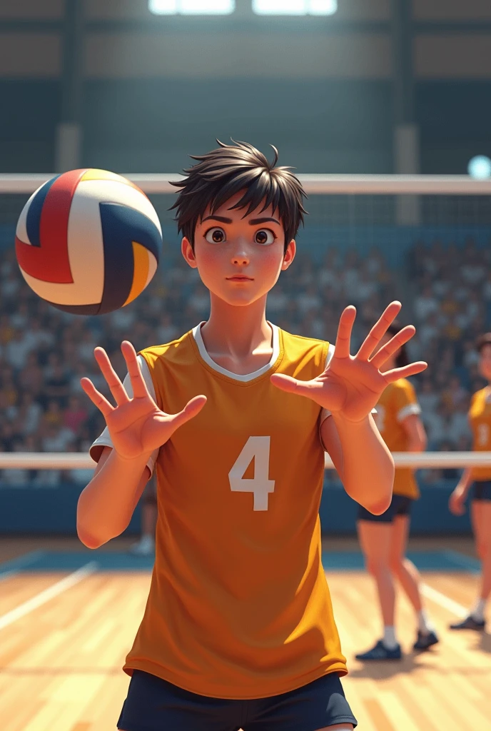 Step by step of the finger pass technique in volleyball