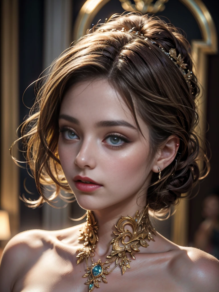 a beautiful naked girl, detailed and realistic face, long eyelashes, piercing eyes, full lips, delicate skin, graceful pose, soft lighting, natural background, cinematic composition, photorealistic, 8k, high quality, intricate details, masterpiece