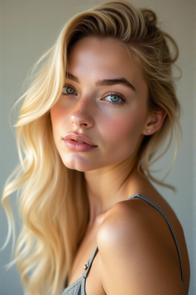 Blonde hair style 
