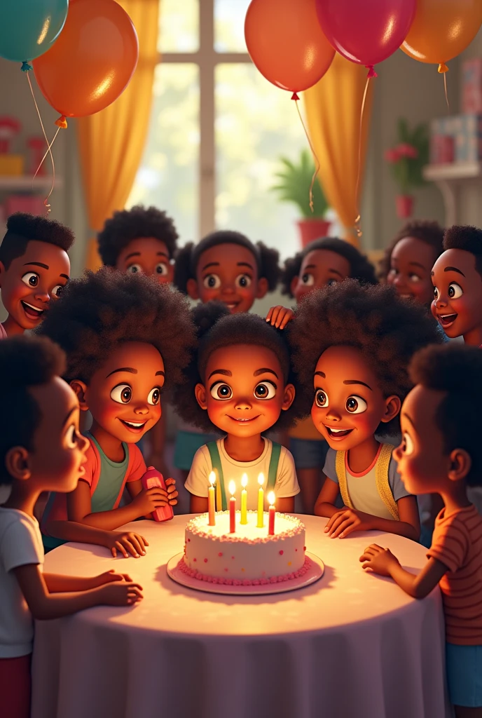 Many Bback s on a table for a birthday setting