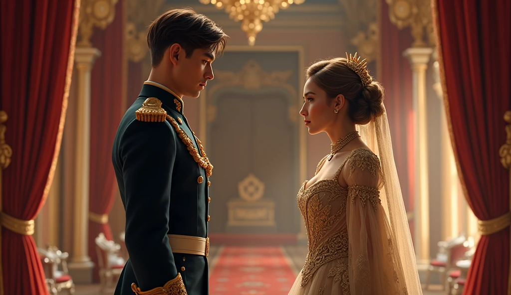 male attendant and royal princess
