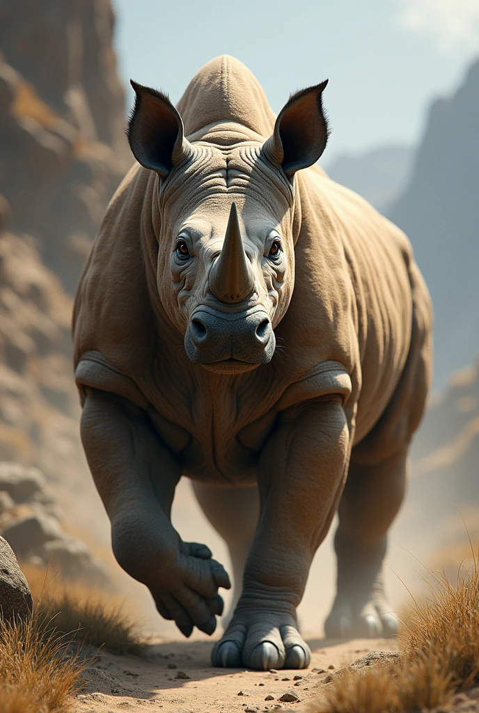 Believe me, a mutation between a puma and a rhinoceros that doesn't look so much like a rhinoceros.