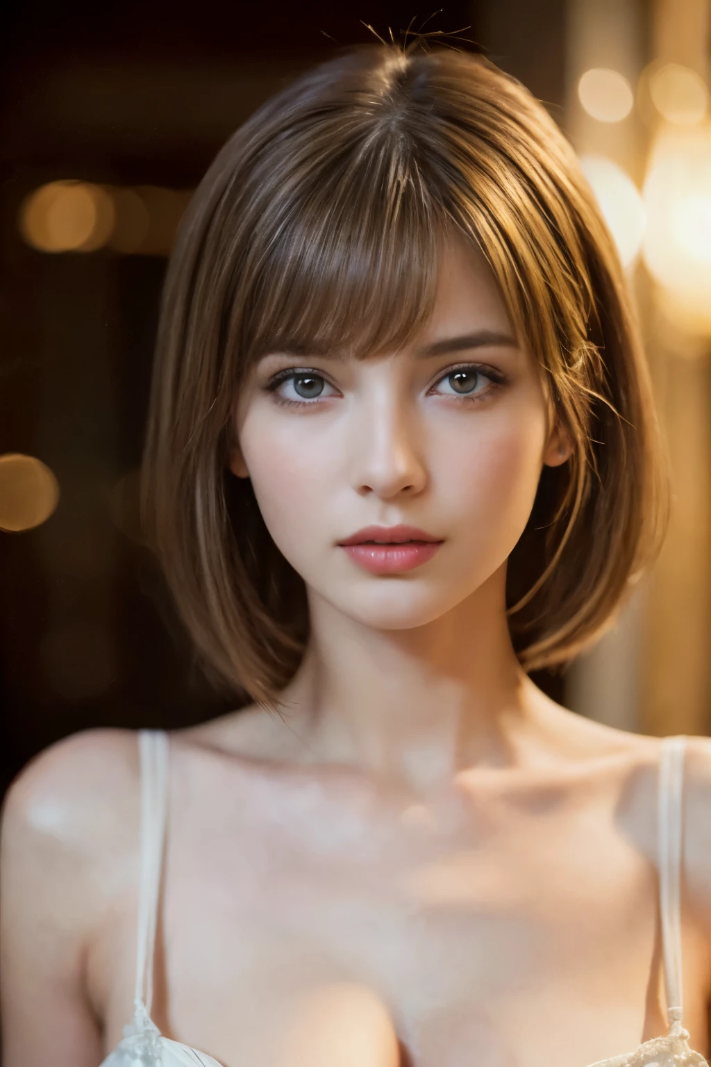 ((masterpiece:1.4, Highest quality)), (Realistic photos:1.4),
((1 person)), (Otherworldly beauty), (dream-like),
(超High resolution:1.2), Very delicate and beautiful, wonderful, Very detailed CG Unity 8k wall paper, Very detailed, High resolution,
Soft Light, Beautiful detailed, Very detailed eyes and face, Beautiful and detailed nose, Beautiful and detailed,
(Portrait of a Parisian woman at the end of the 19th century:1.3), (Simple interior background),
Cinema Lighting, Perfect Anatomy, Slender body, (Dark blond hair), (Parted bangs), (bright eye color),
Cowboy Shot