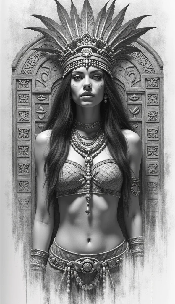Edgy pencil drawings of a mayan princess background with grunge elements, oil spotsundefined, undefined, undefined, undefined, undefined, undefined, undefined, undefined, undefined, undefined,